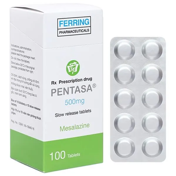 Pentasa 500mg 100 viên 