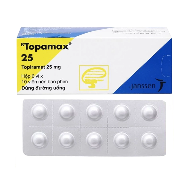 Topamax 25mg hộp 60 viên 