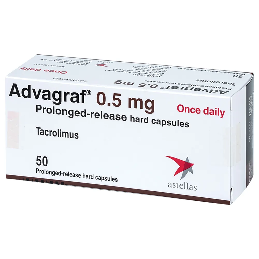 Prograf 0.5mg hộp 50 viên 