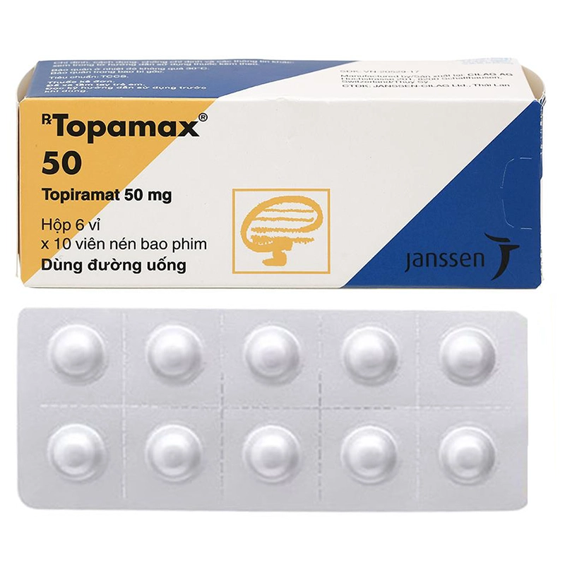 Topamax 50mg hộp 60 viên 