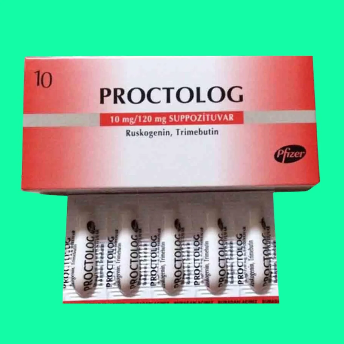 Proctolog 10mg/120mg 10 viên Pháp 