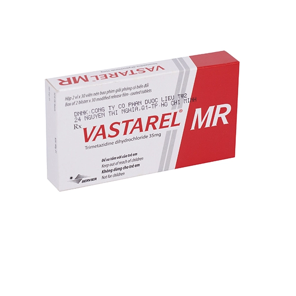 Thuốc điều trị đau thắt ngực Vastarel MR 35mg 60 viên