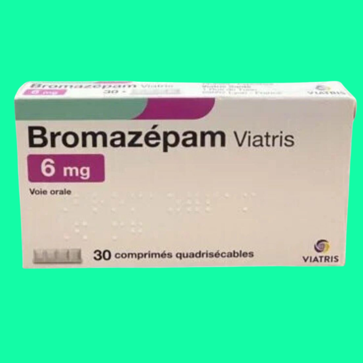 Thuốc điều trị rối loạn lo âu Bromazepam 6mg hộp 30 viên