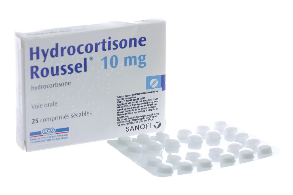 Hydrocortisone 10mg hộp 30 viên 