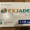 Thuốc điều trị tình trạng thừa sắt Exjade 250mg hộp 28 viên
