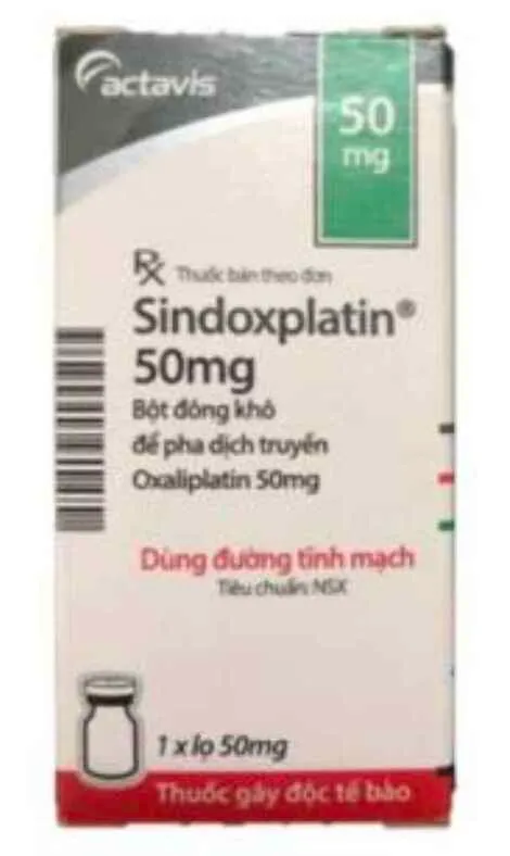 Thuốc điều trị ung thư trực tràng Sindoxplatin 50mg hộp 1 lọ