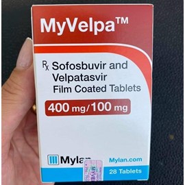 Thuốc điều trị viêm gian C mạn tính MyVelpa 400mg/100mg hộp 28 viên