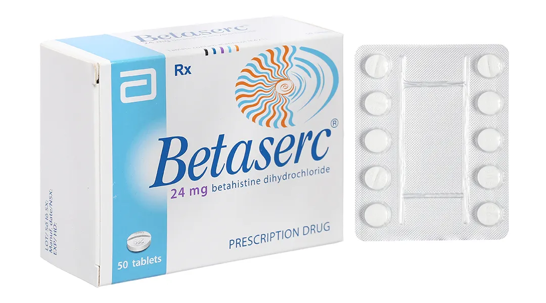  Betaserc 24mg hộp 100 viên