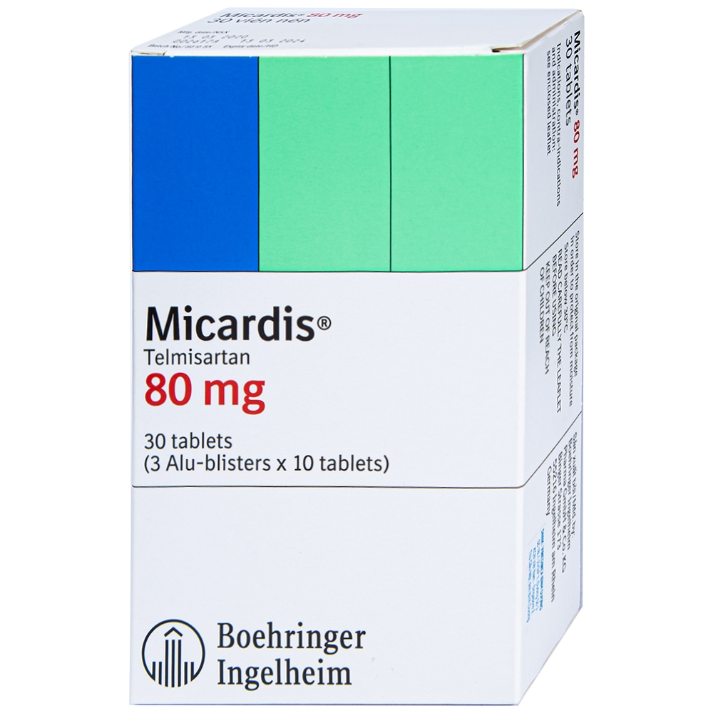 Thuốc trị tăng huyết áp Micardis 80mg 30 viên