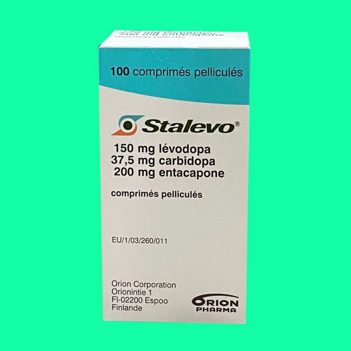Stalevo 150/37.5/200mg hộp 100 viên