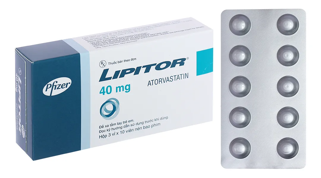Lipitor 40mg hộp 30 viên